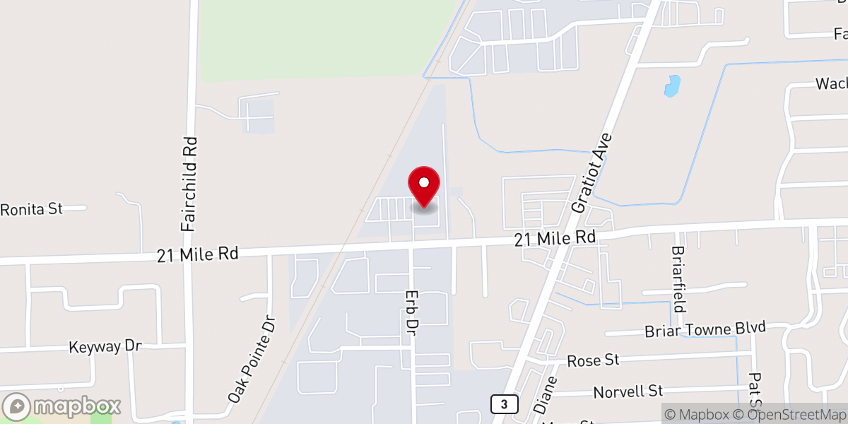 Map showing location of Christian Life Church