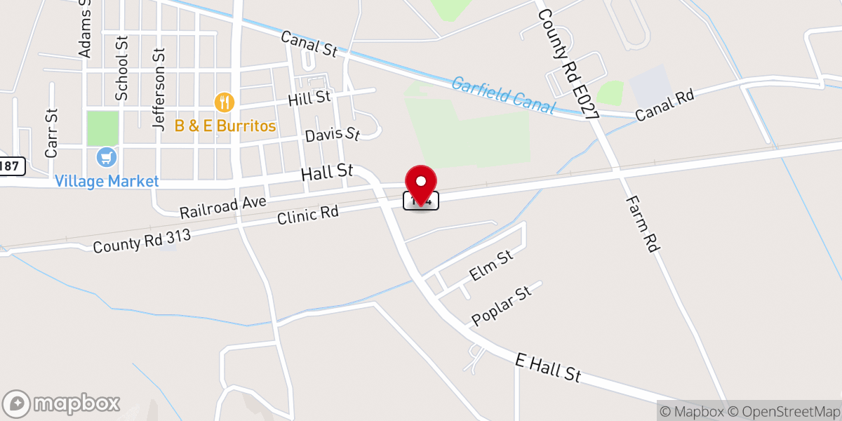 Map showing location of Salón Del Reino De Los Testigos De Jehovà--Hatch Espanol