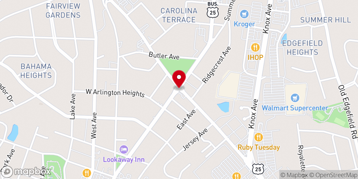 Map showing location of Family Harvest Worship Center Inc