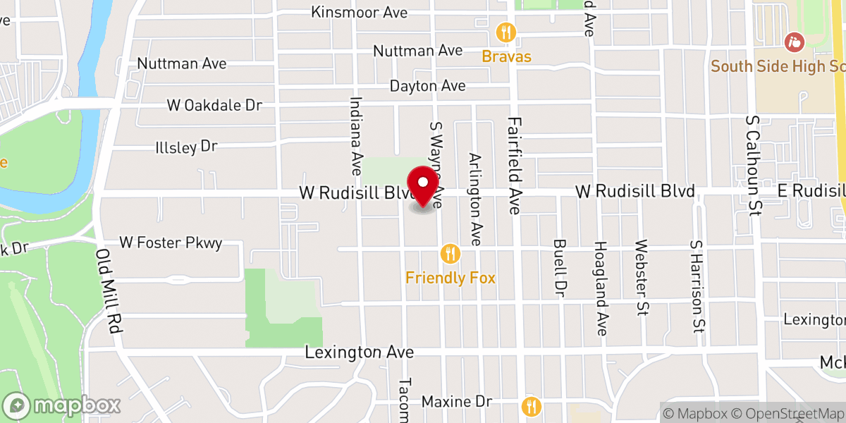 Map showing location of First Missionary Church