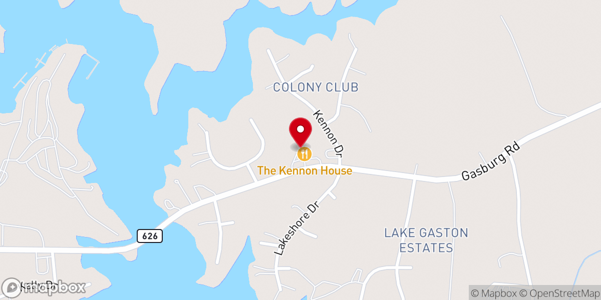 Map showing location of The Kennon House
