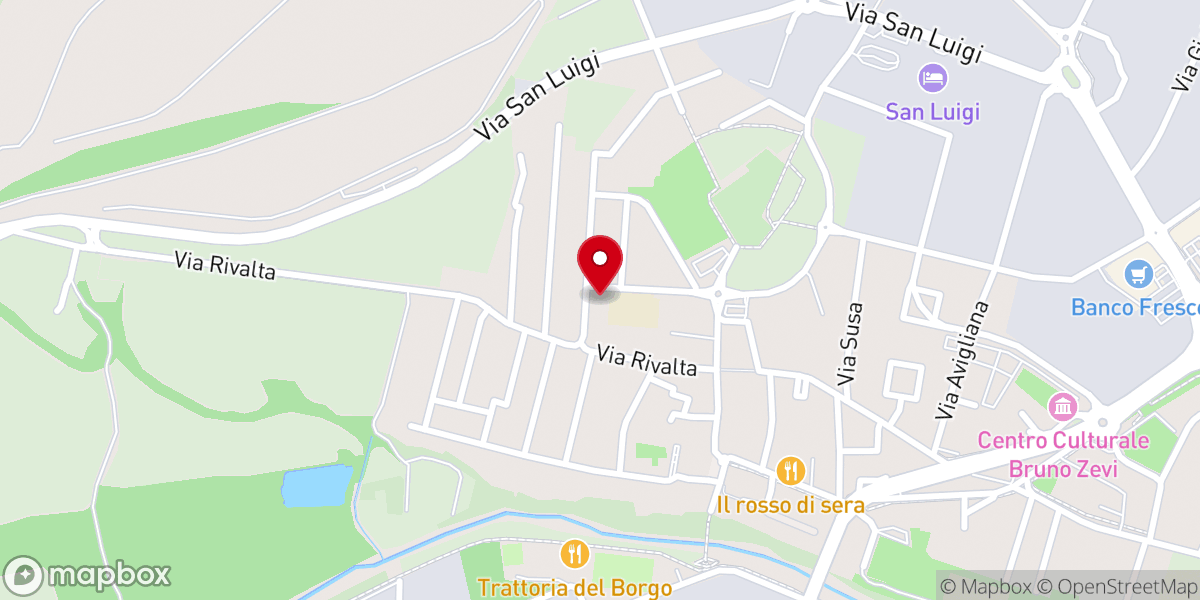 Map showing location of Chiesa Evangelica di Beinasco