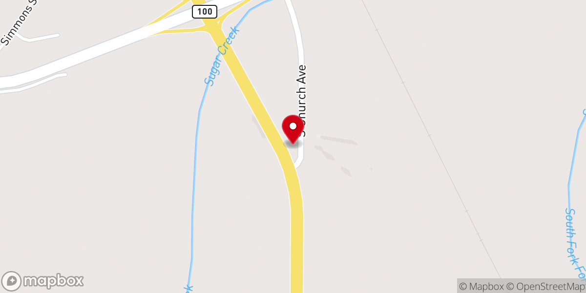 Map showing location of Henderson Antique Mall