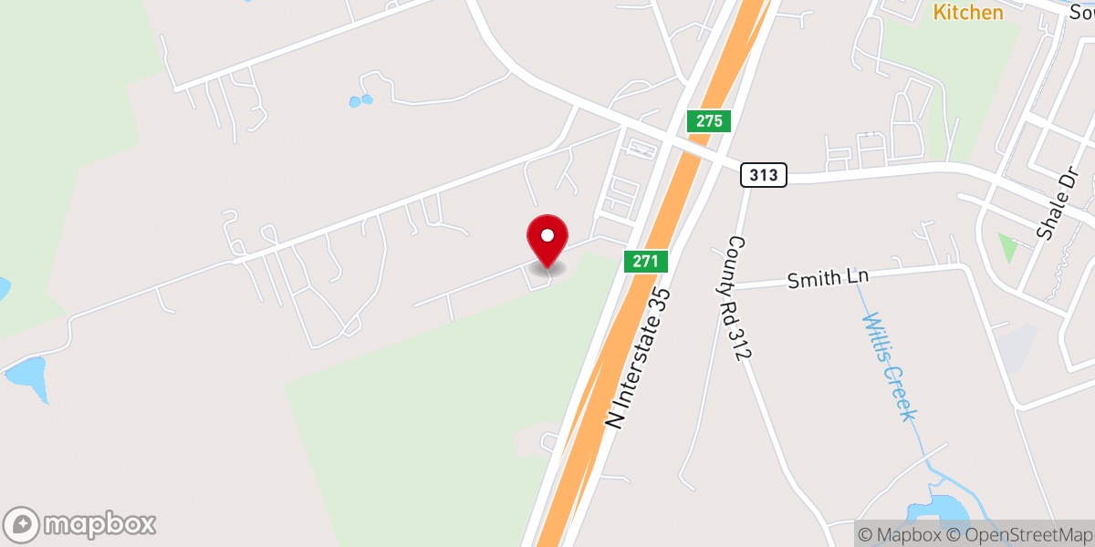 Map showing location of Hope Fellowship