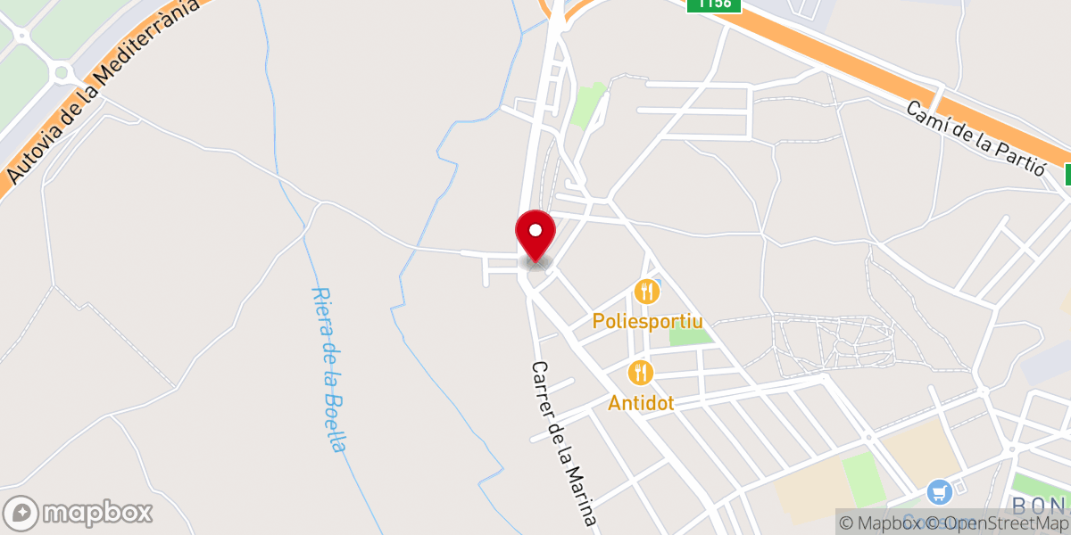 Map showing location of Iglesia de San Sebastián