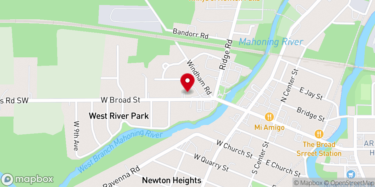 Map showing location of First Church of God