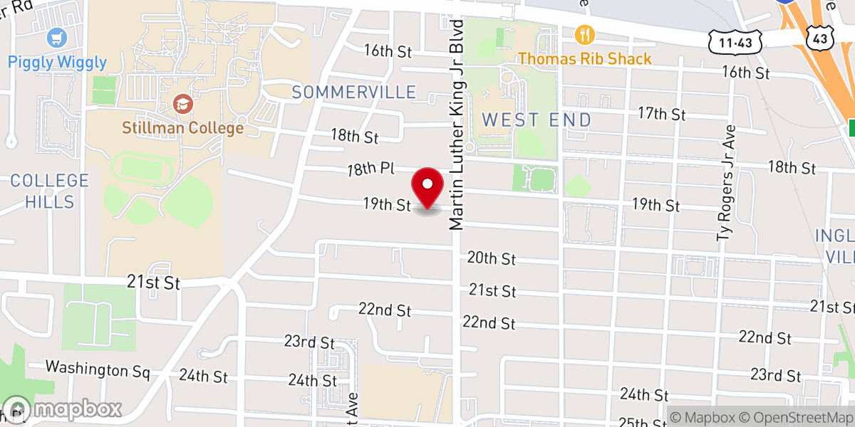 Map showing location of Miracle House of Prayer