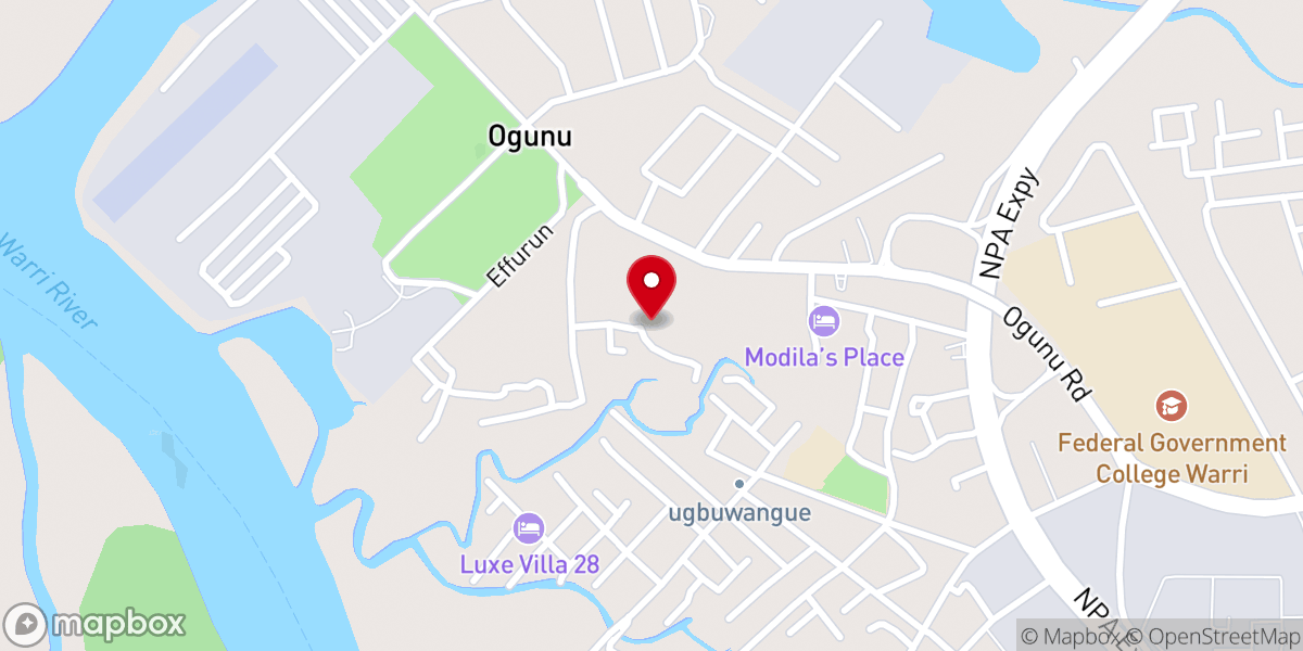 Map showing location of Announciation Catholic Church
