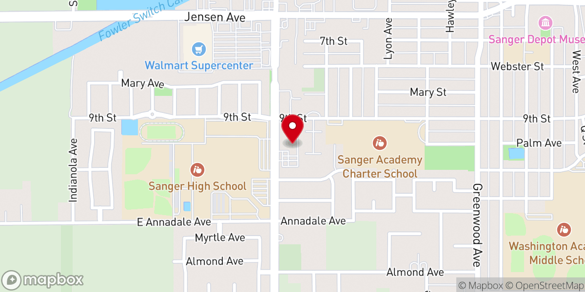 Map showing location of Bethel Church