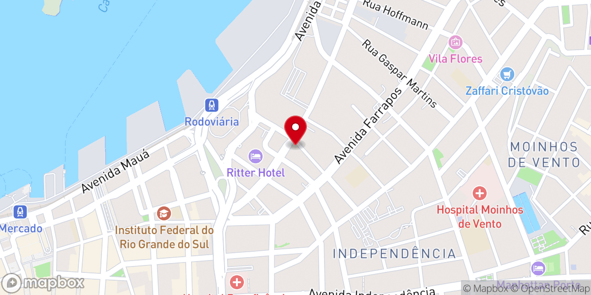 Map showing location of Igreja Pentecostal Deus é Santo