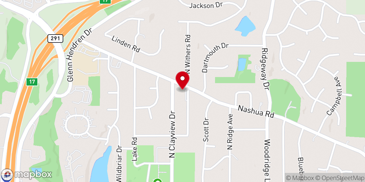 Map showing location of Bethel Church of Liberty