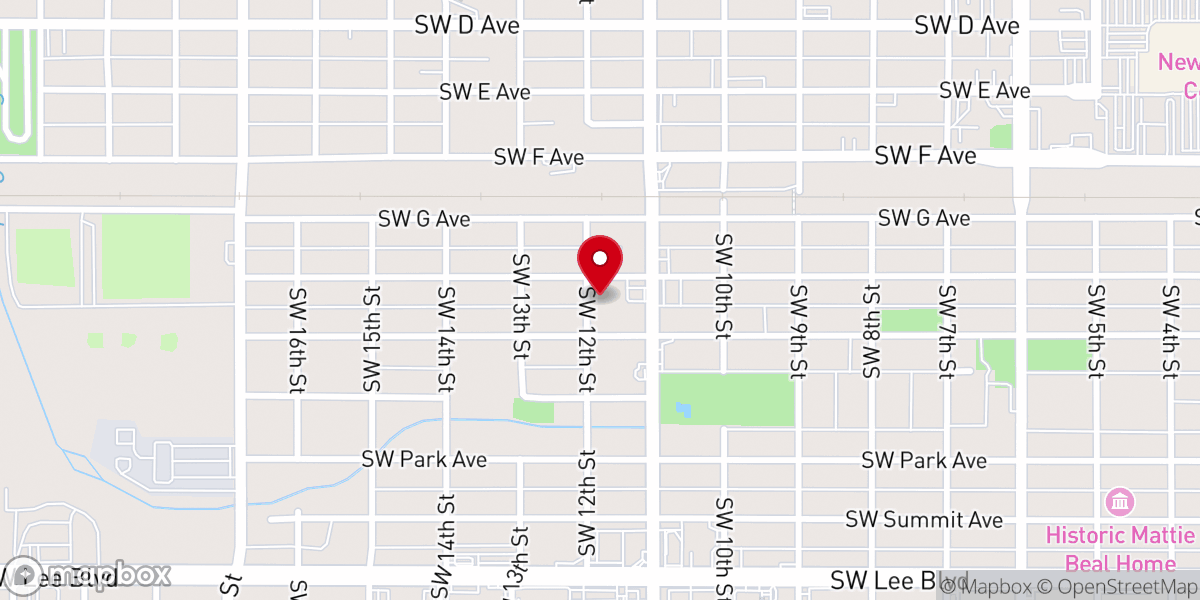 Map showing location of Tabernacle Missionary Baptist Church