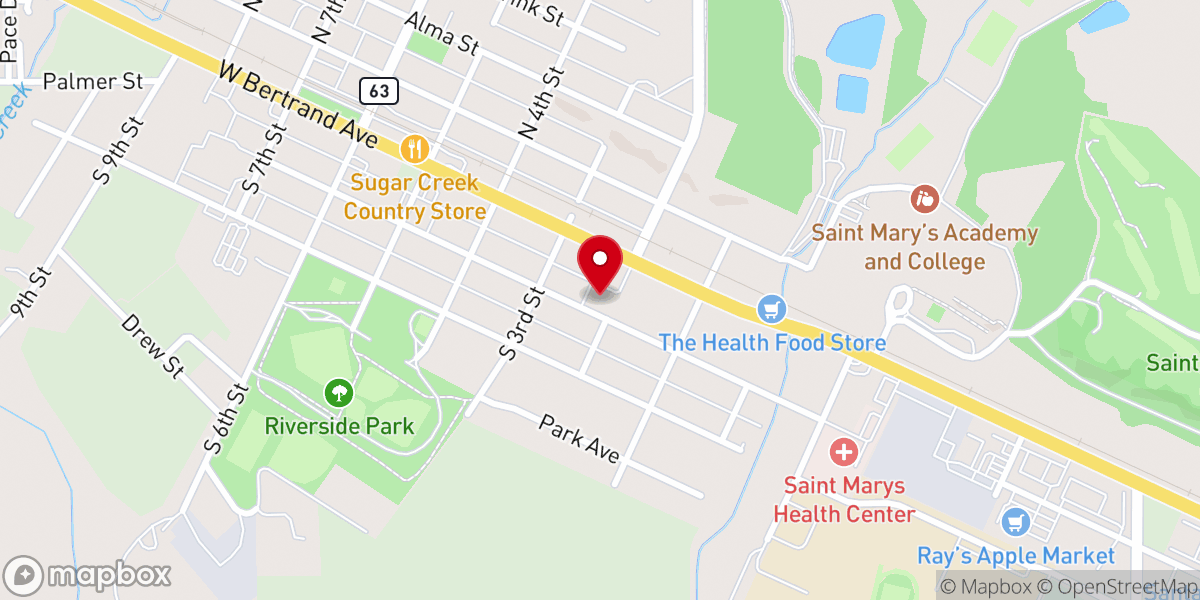 Map showing location of Centennial Building
