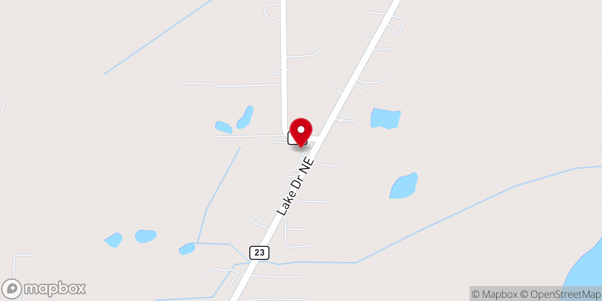 Map showing location of Centennial Evangelical Free Church