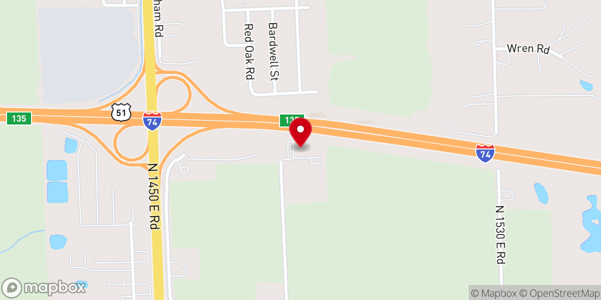 Map showing location of Center For Hope Ministries