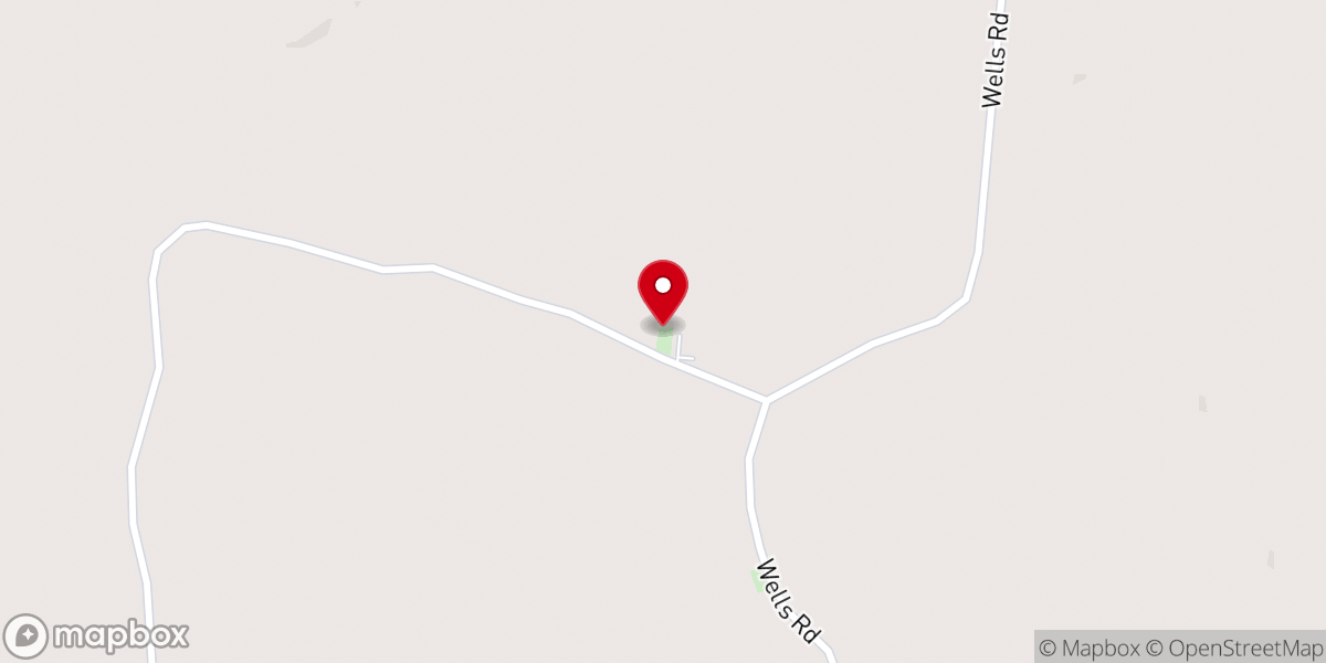 Map showing location of Center Ridge Church