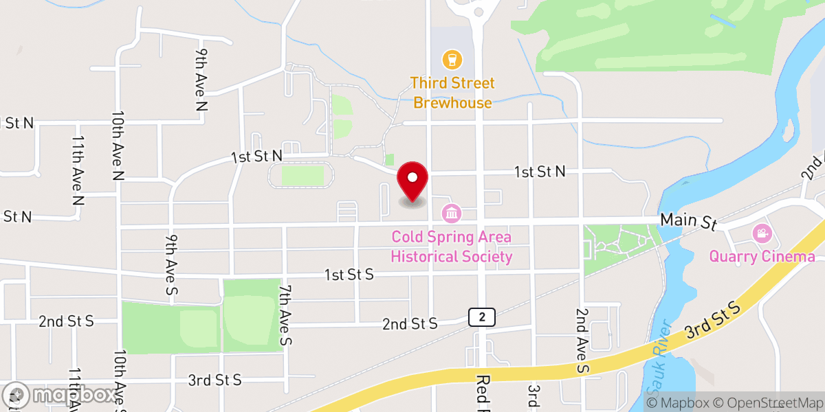 Map showing location of Centered on Christ Catholic Community