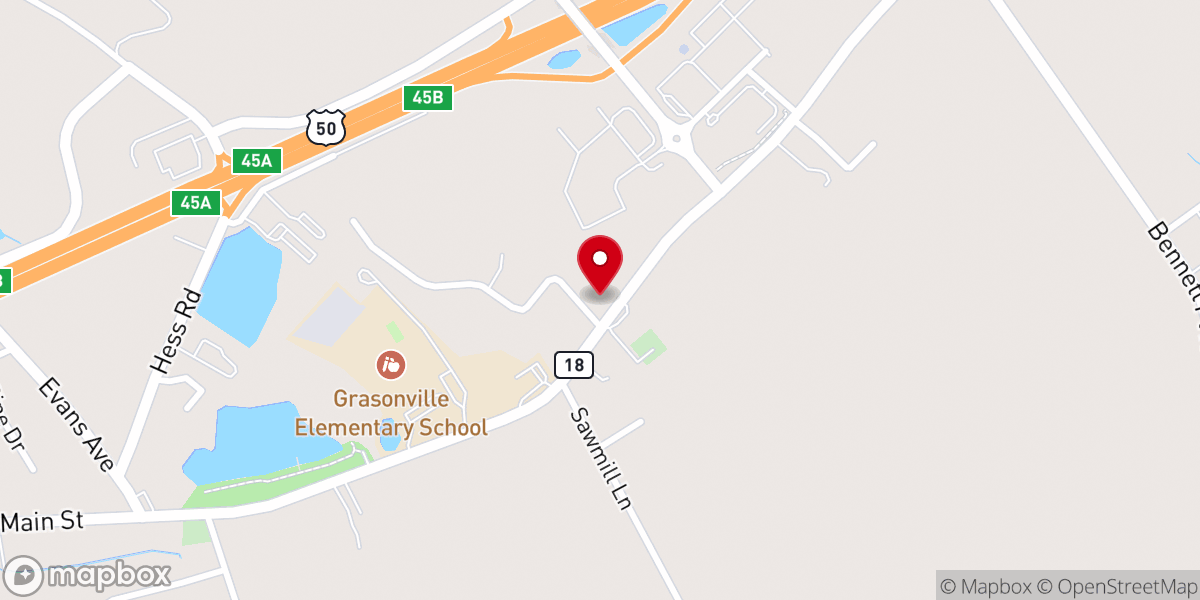 Map showing location of Centerpoint Church - Kent Island