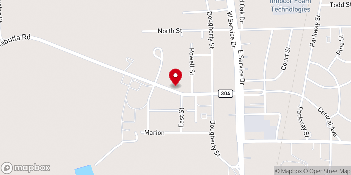 Map showing location of Central Ave Church Of Christ