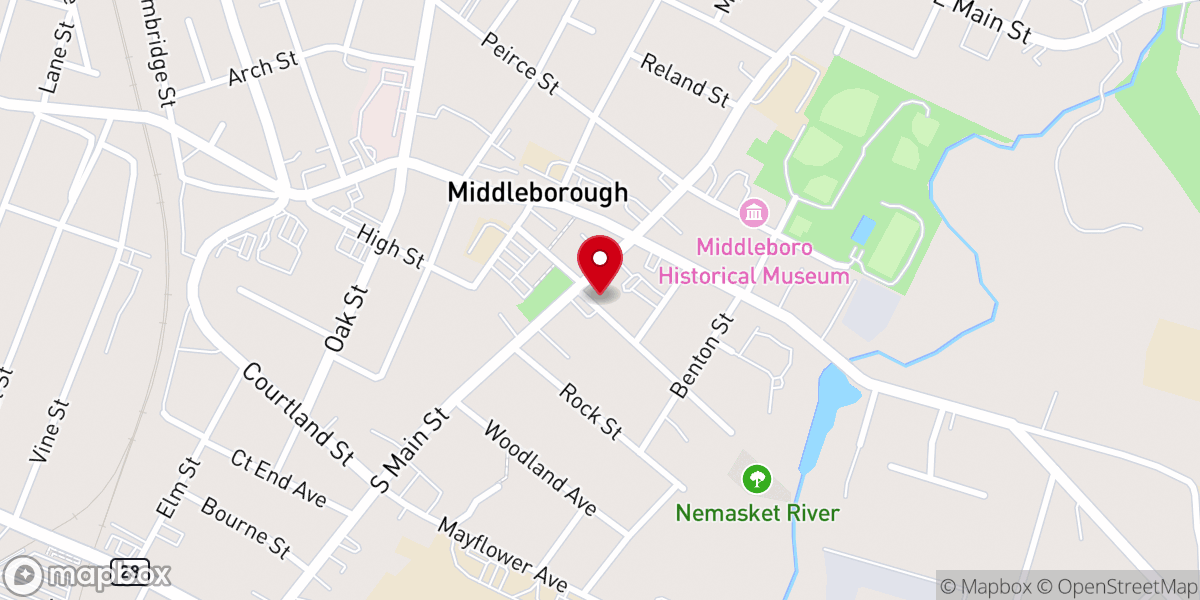 Map showing location of Central Congregational Church Food Pantry