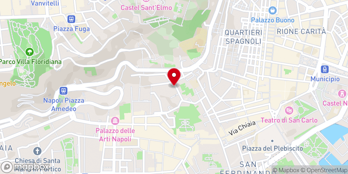 Map showing location of Chiesa di San Carlo alle Mortelle