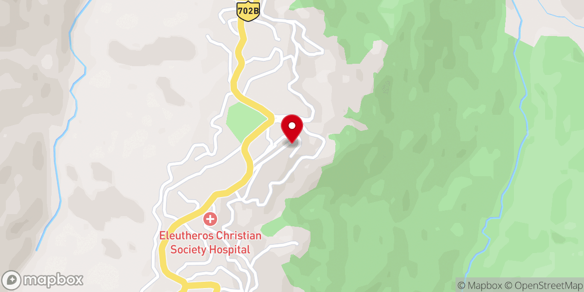 Map showing location of Ao Baptist Arogo,Tuensang Town