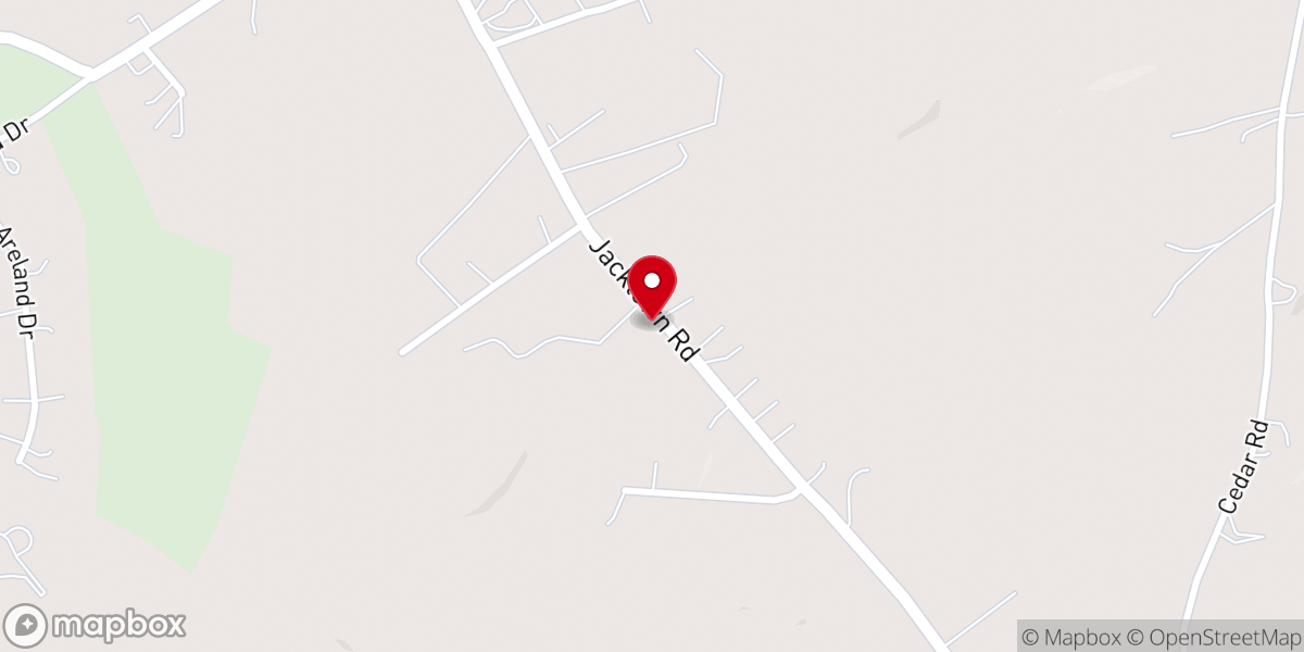 Map showing location of New Life Baptist Church of Bangor