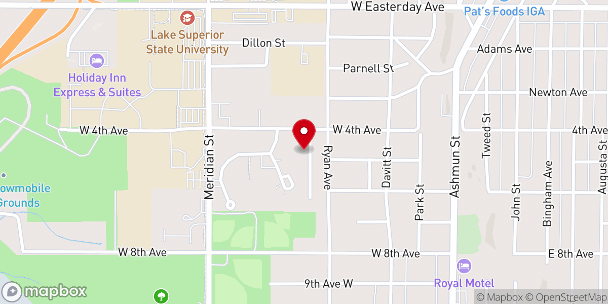 Map showing location of Free Methodist Church