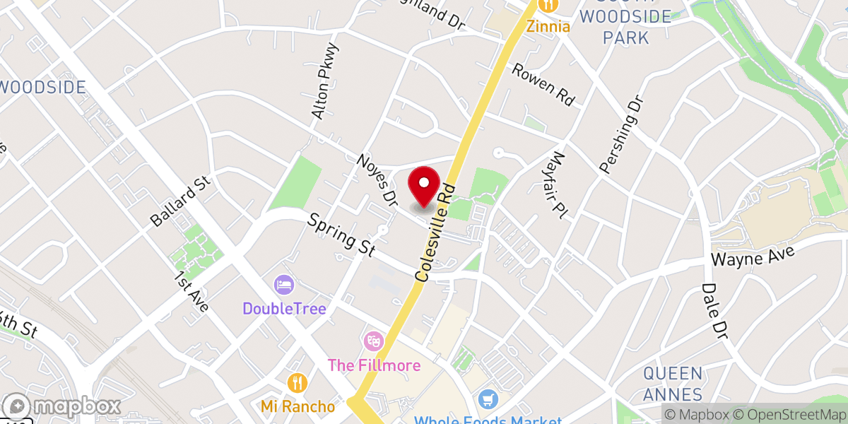 Map showing location of Silver Spring Seventh-day Adventist Church