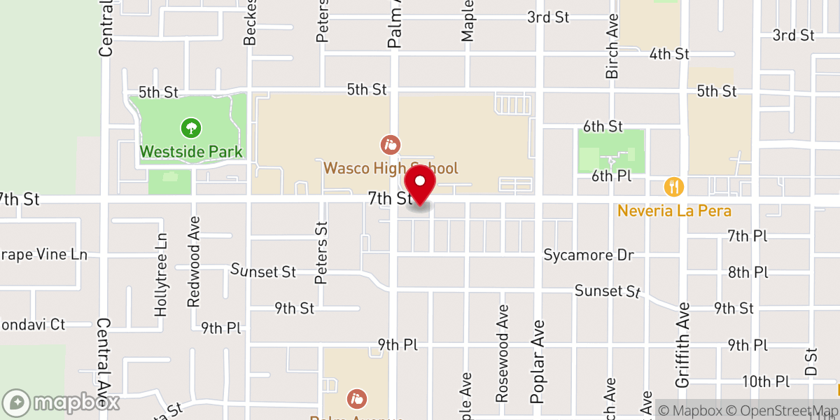 Map showing location of Church of Christ