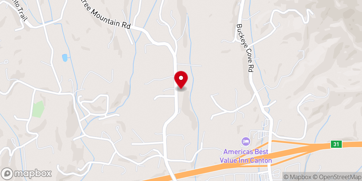 Map showing location of Rockwood United Methodist Church