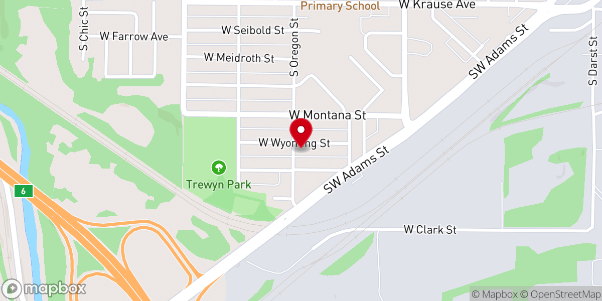 Map showing location of New Jerusalem Missionary Baptist Church