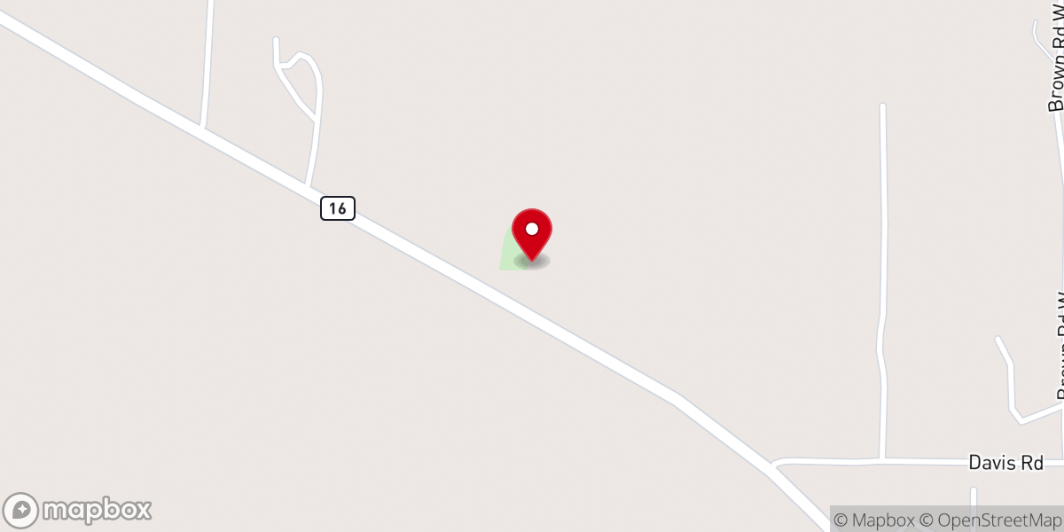Map showing location of Humble Church