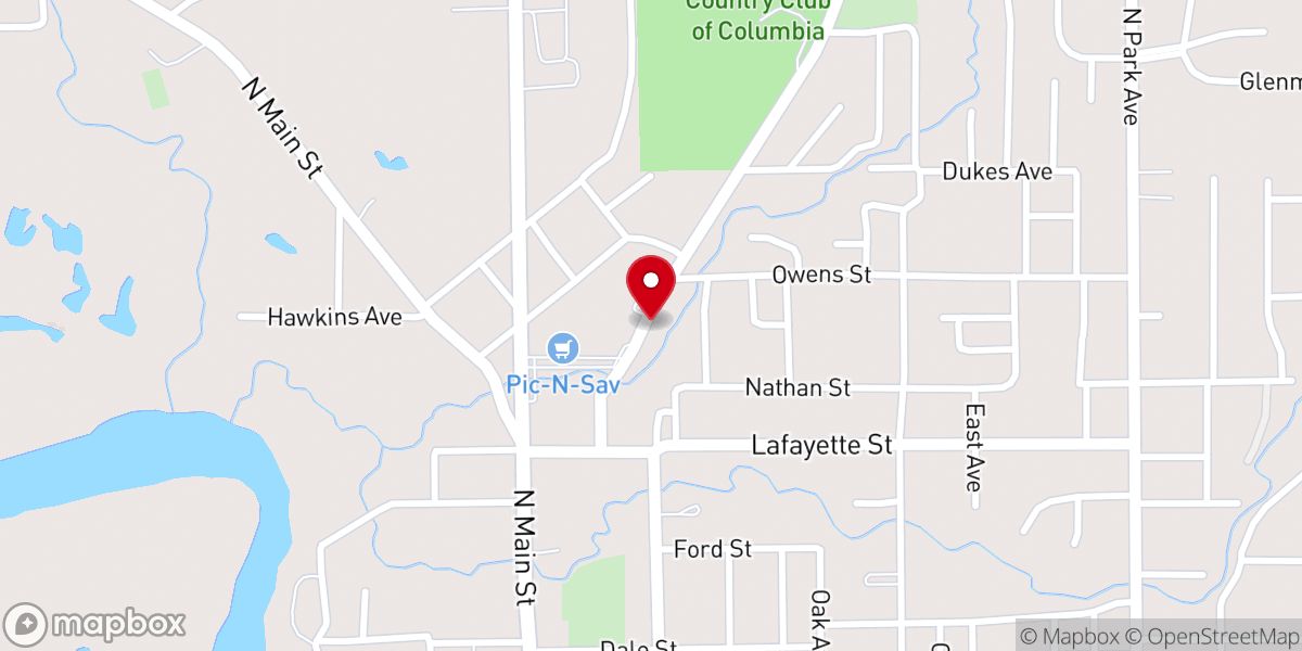 Map showing location of Greater Faith Ministries