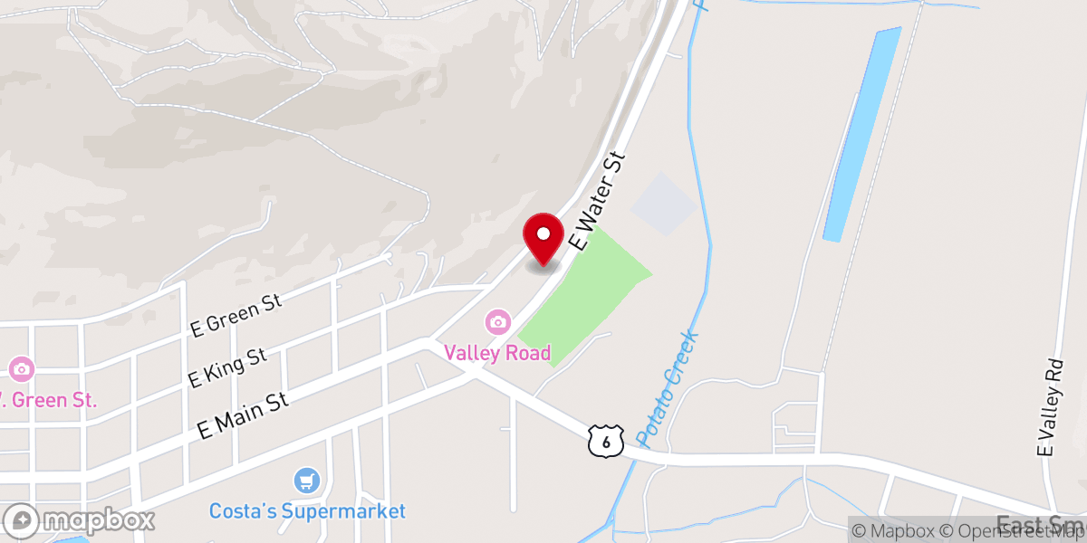 Map showing location of Regular Baptist Church