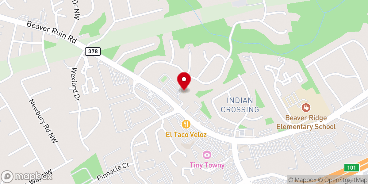 Map showing location of St. Patrick's Catholic Church