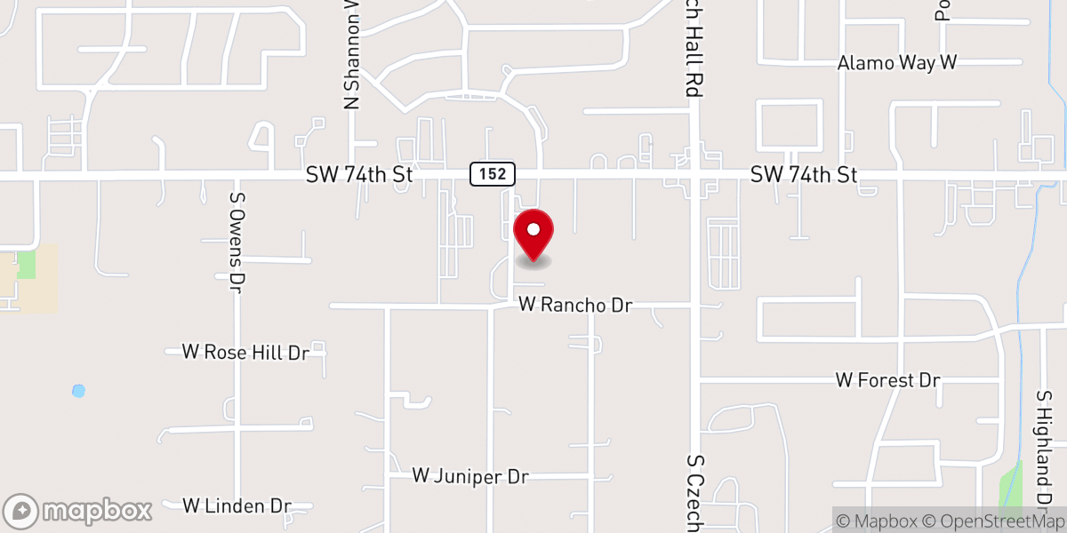 Map showing location of The Venue
