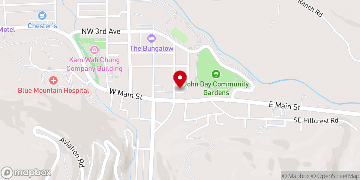 Map showing location of Cornerstone Christian Fellowship