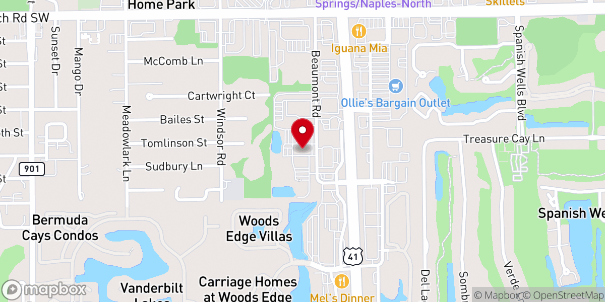 Map showing location of Catholic Charities Diocese of Venice - Bonita Springs Office