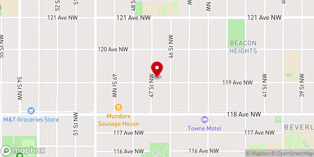 Map showing location of Maranatha Christian Reformed Church