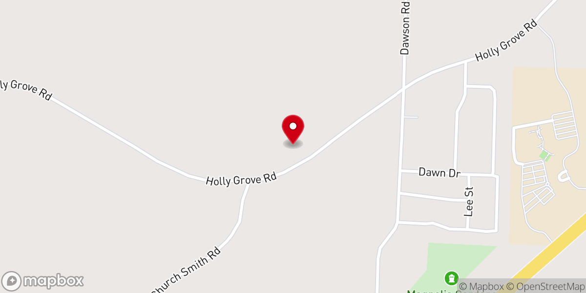 Map showing location of First United Pentecostal Church