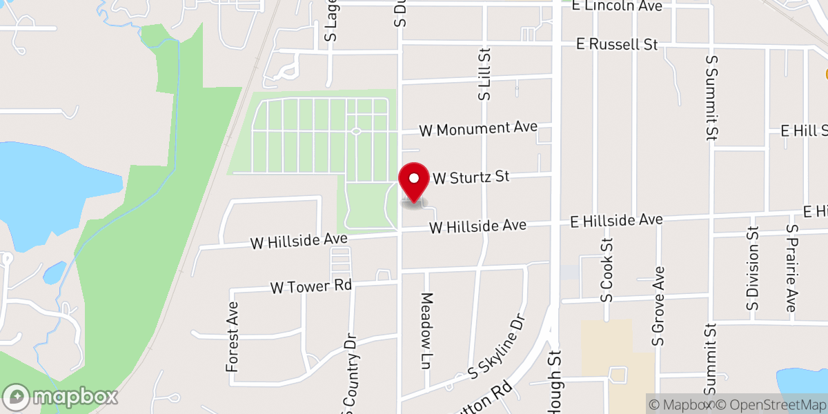 Map showing location of And All the Angels