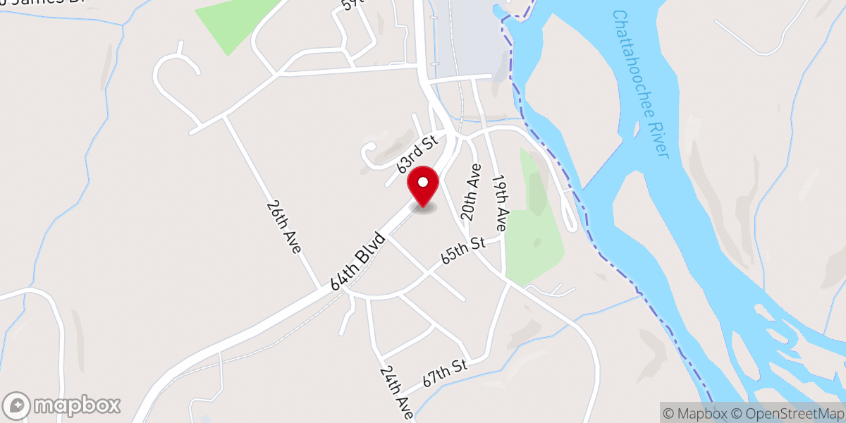Map showing location of The Oaks