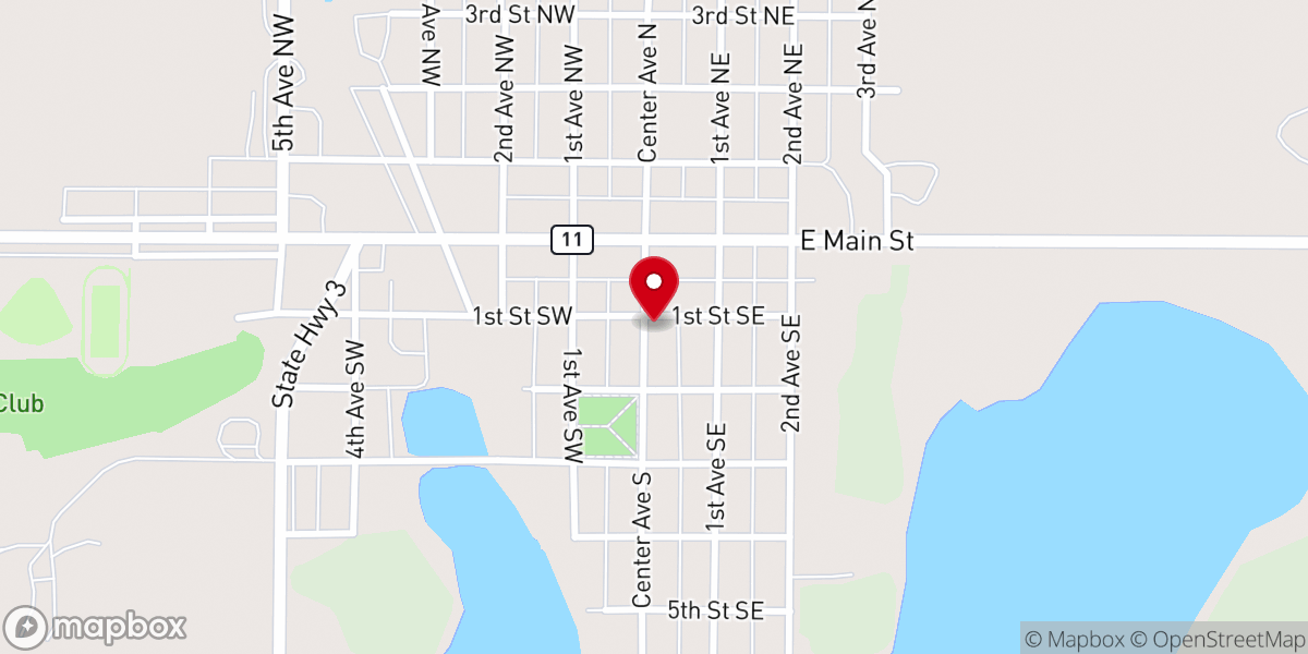 Map showing location of Ashley United Pentecostal Church