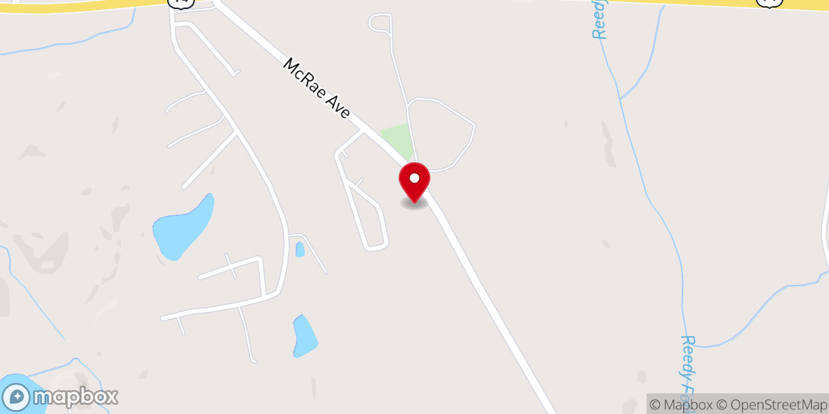 Map showing location of El Bethel Baptist Church