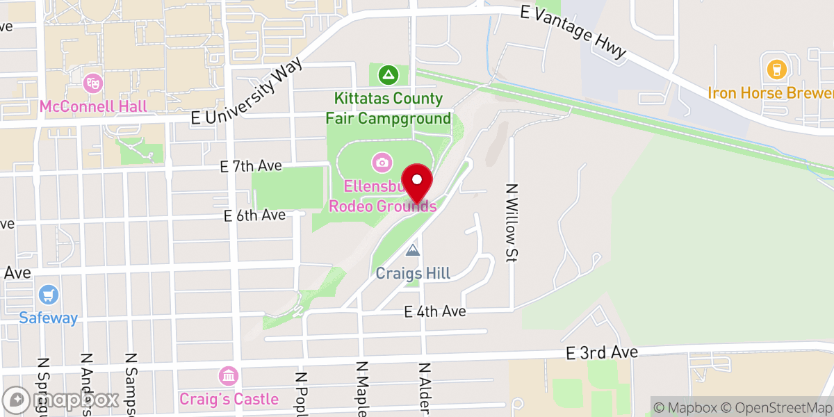 Map showing location of Great Round Up Covenant Church