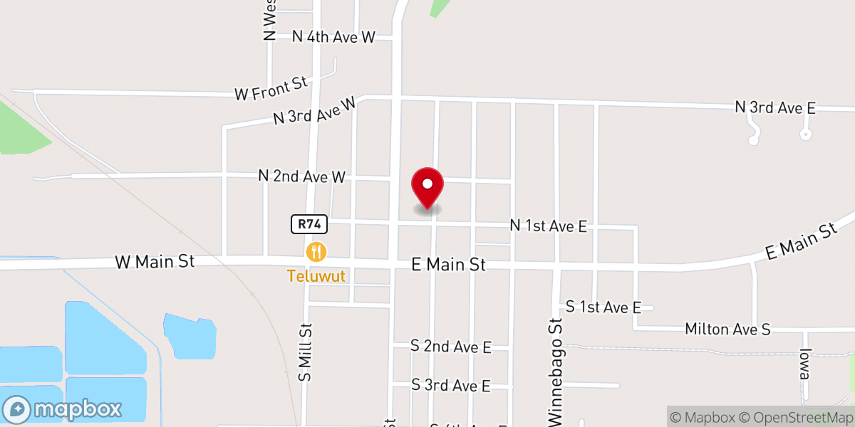 Map showing location of Grace Lutheran Church (ELS)