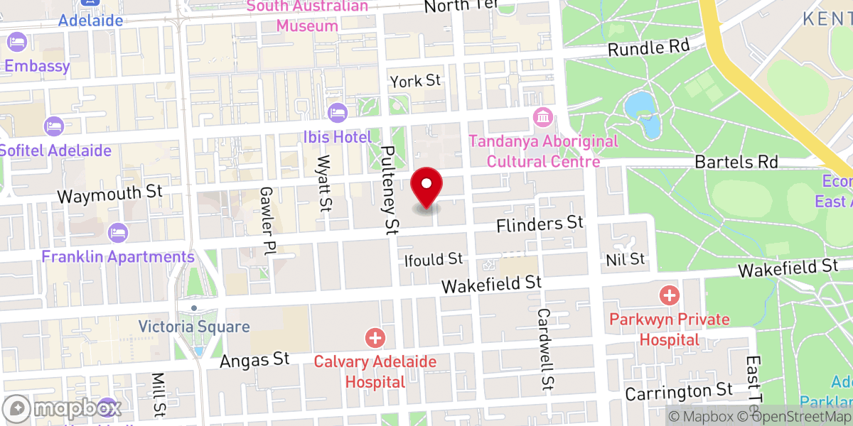 Map showing location of Bethlehem Lutheran Church