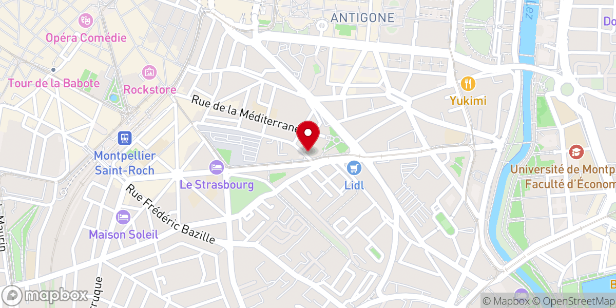 Map showing location of Aumônerie Saint-Pie X