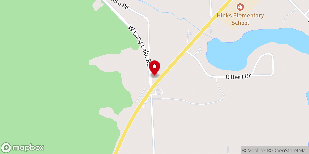 Map showing location of Lighthouse Baptist Church